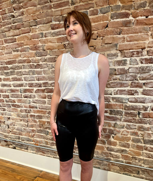 Goddard Pleather Biker Shorts