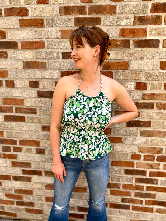 Feels Better Floral Halter Top