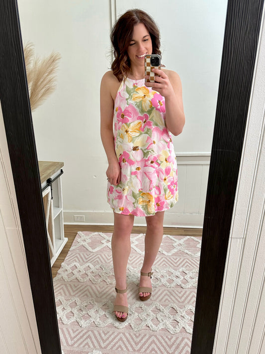 Touch My Heart Floral Dress