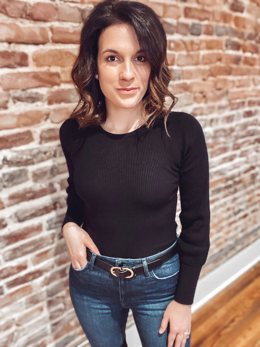 Infinite Options Twist Back Sweater