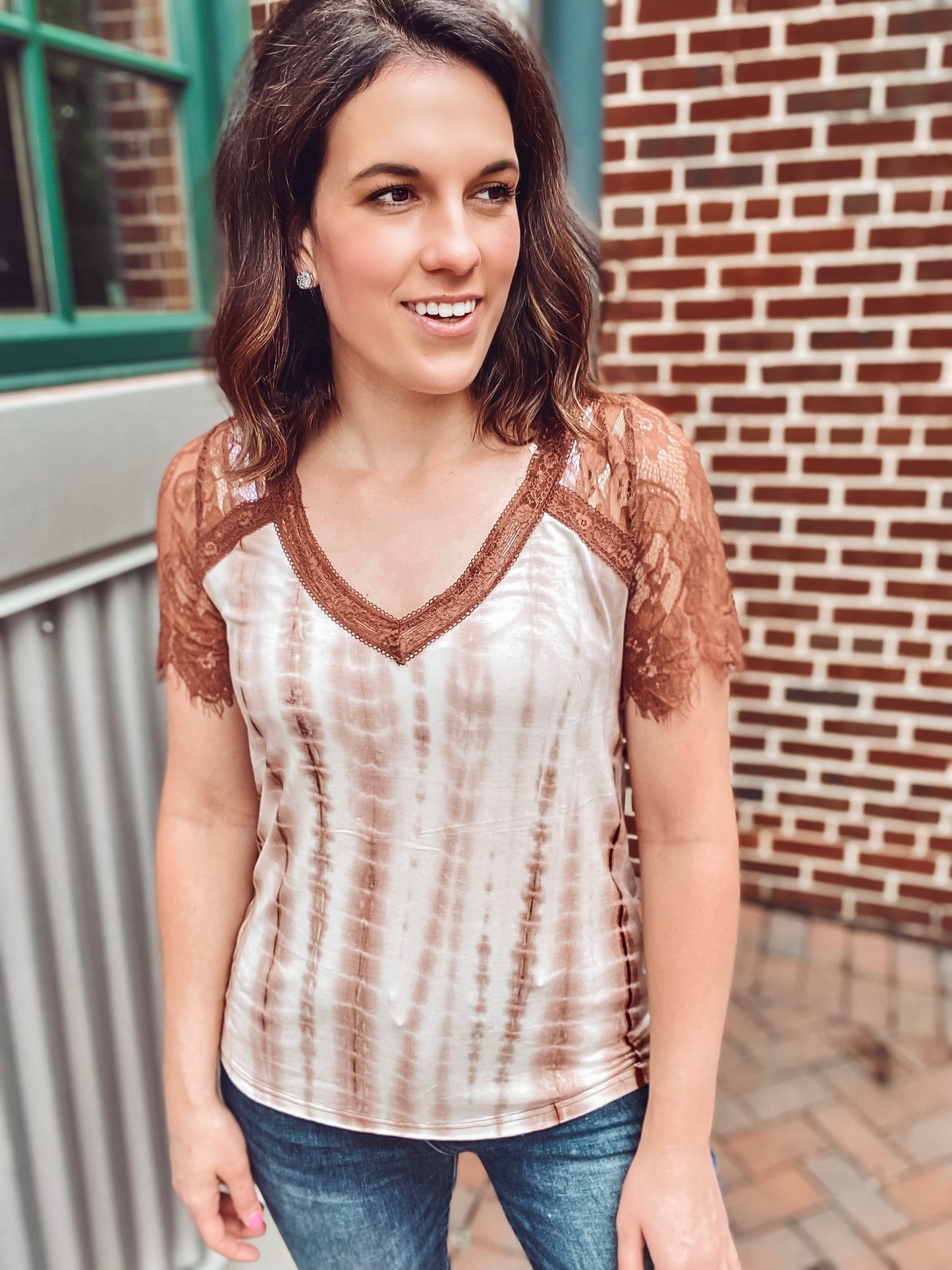 Delicate Dye Lace Tee
