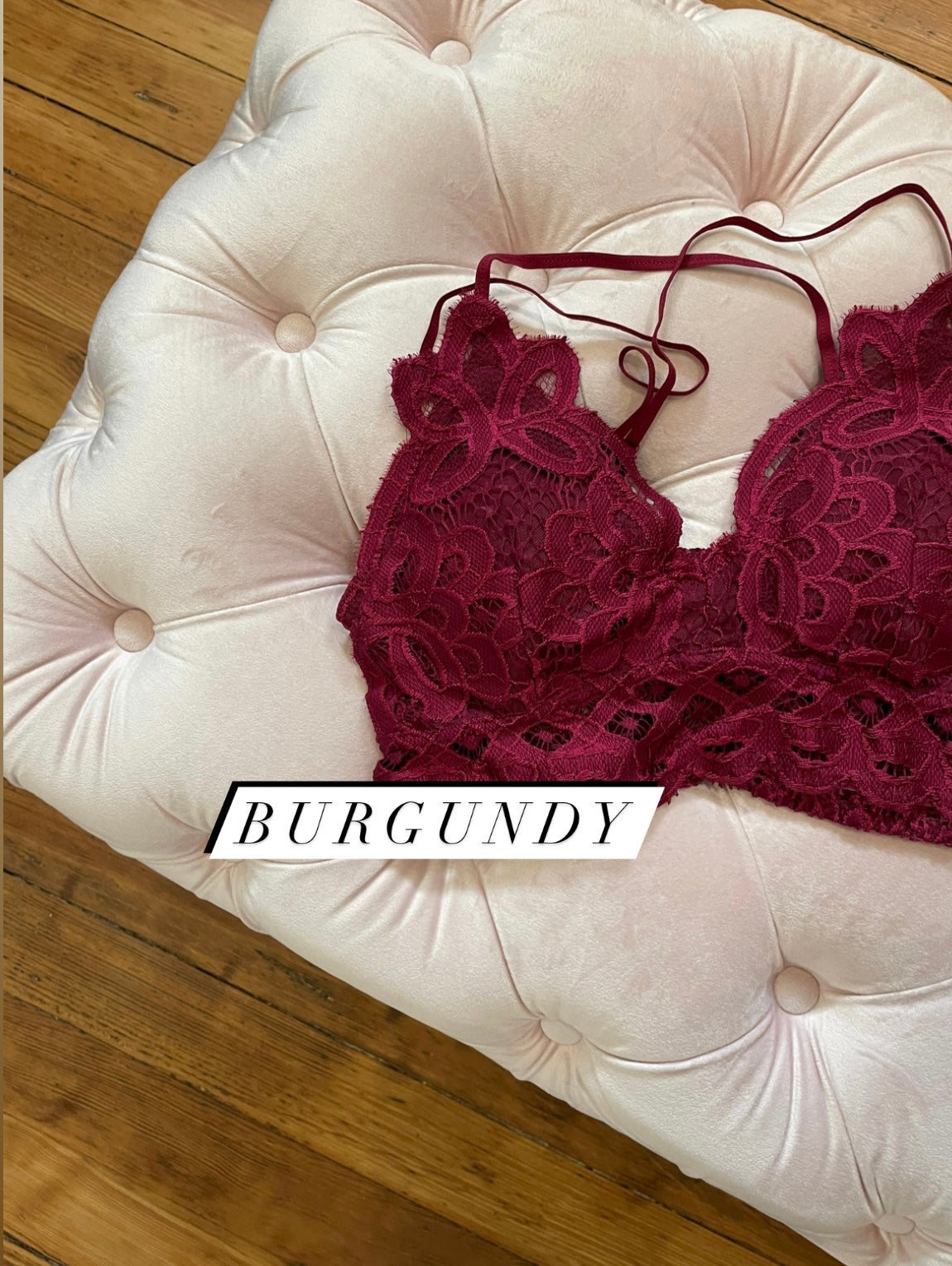 Lydia Adjustable Lace Bralette