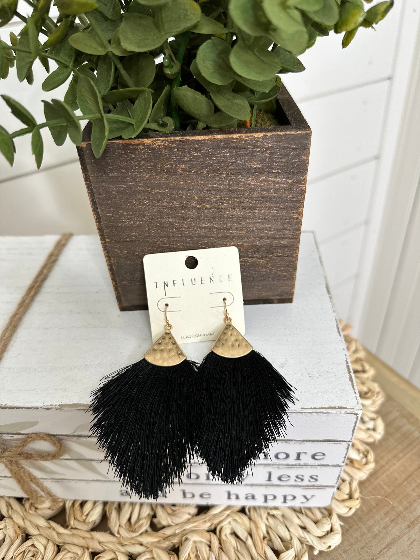 Triangle Tassel Earrings