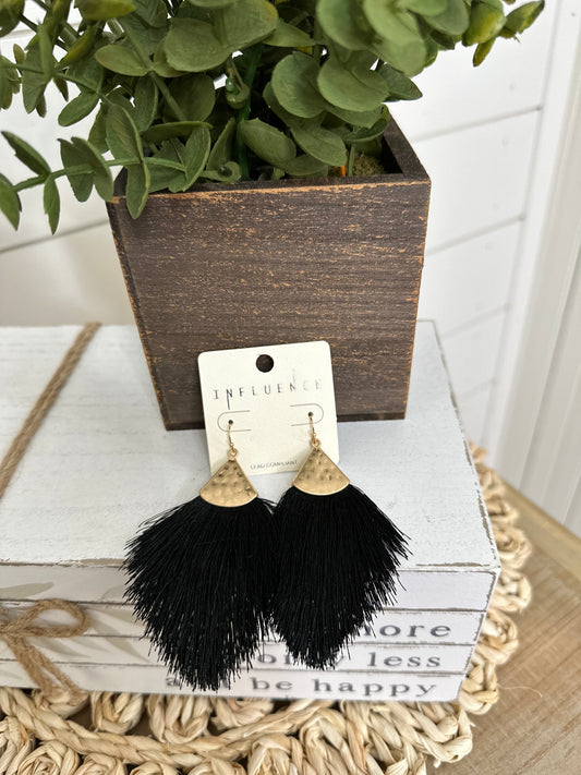 Triangle Tassel Earrings