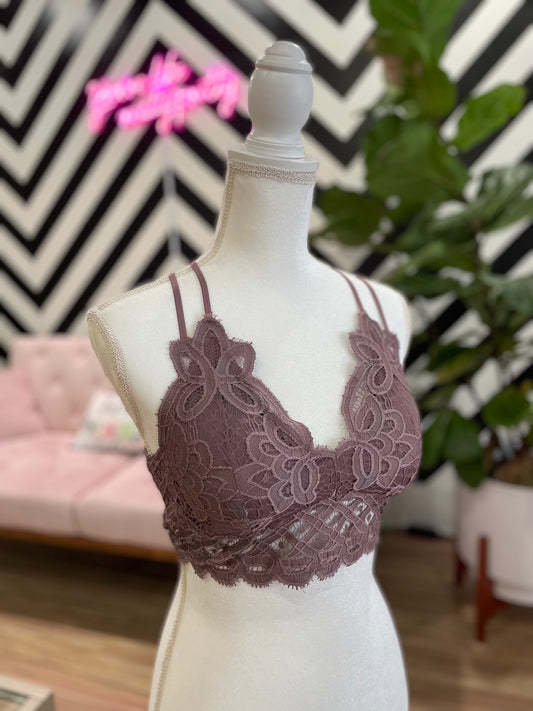 Lydia Adjustable Lace Bralette