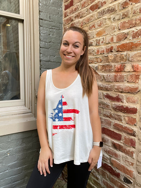3279- Star Flag Tank top