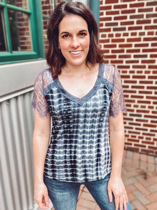 Delicate Dye Lace Tee